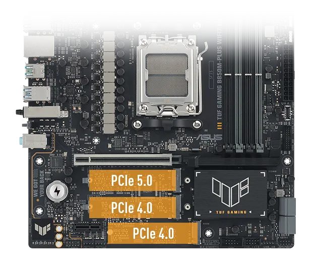TUF B850M-PLUS WIFI7 PCIe 5.0 ve M.2