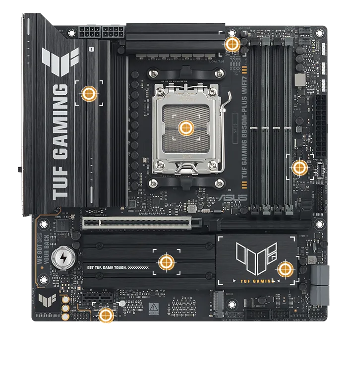 TUF B850M-PLUS WIFI7 bağlantı ve soğutma