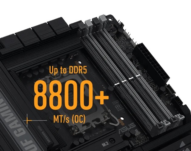 TUF B860M-PLUS WIFI DDR5 bellek
