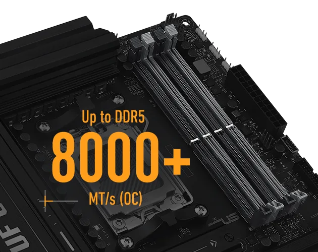 TUF B850M-E WIFI DDR5 bellek