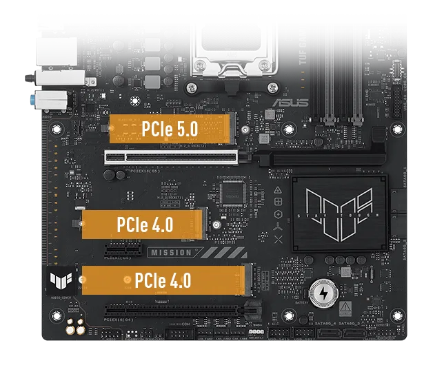 TUF B850-E WIFI PCIe 5.0 ve M.2