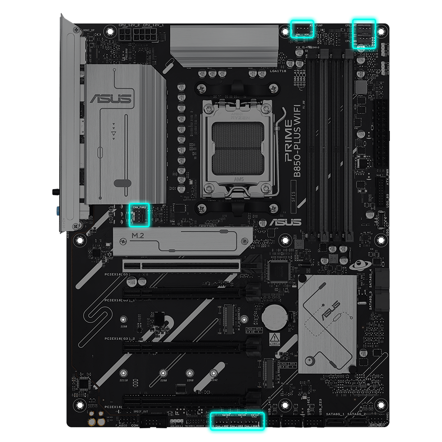 PRIME B850-PLUS WIFI soğutma başlıkları