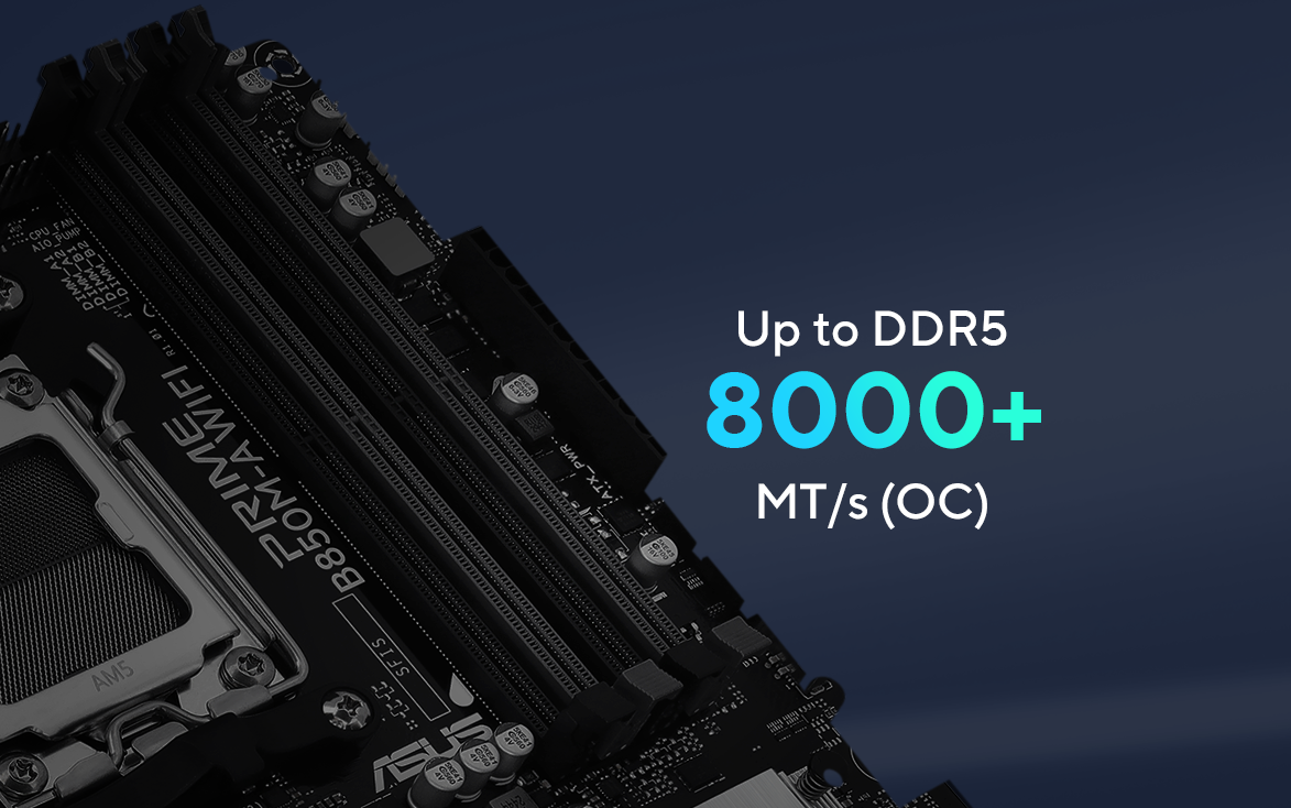PRIME B850M-A WIFI DDR5 bellek