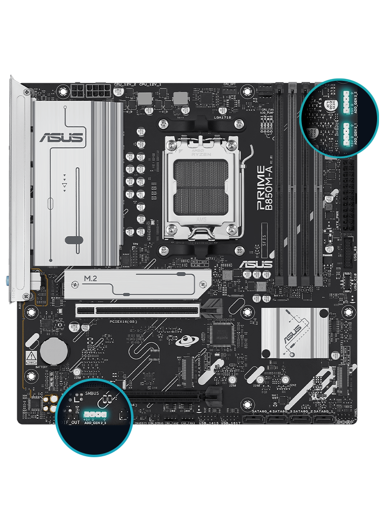 PRIME B850M-A CSM Aura Sync
