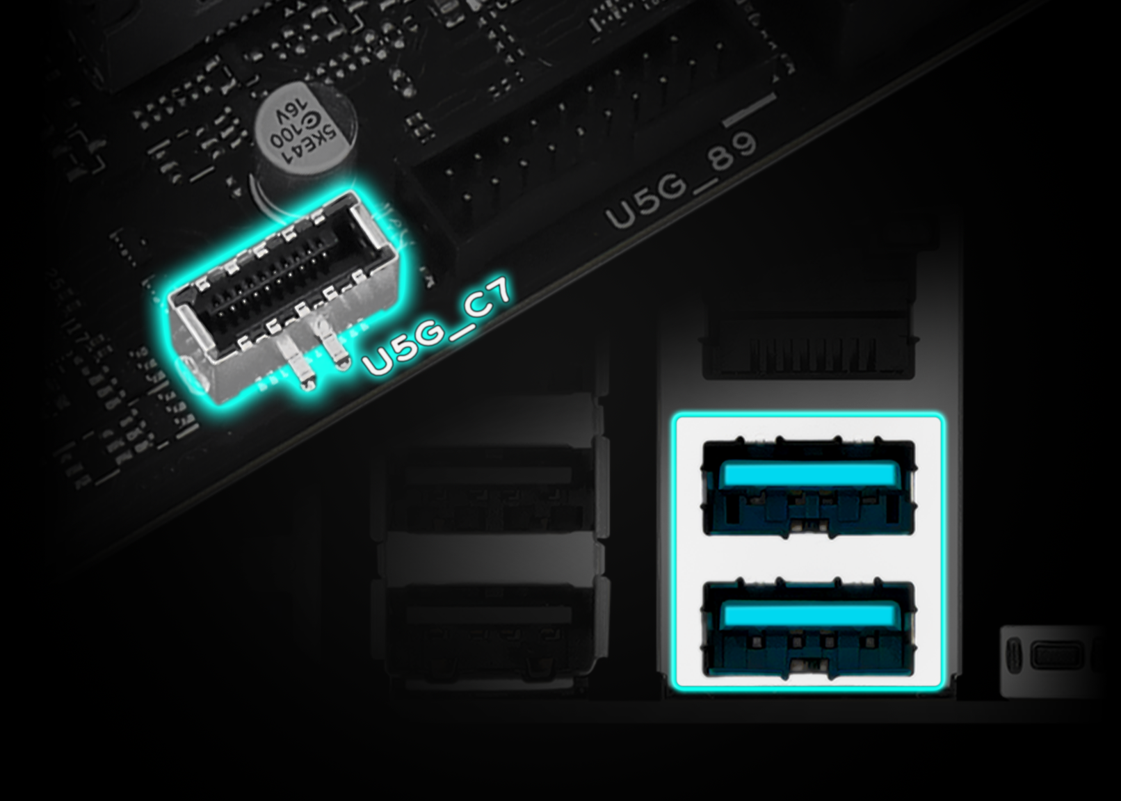 PRIME B850M-K USB bağlantıları