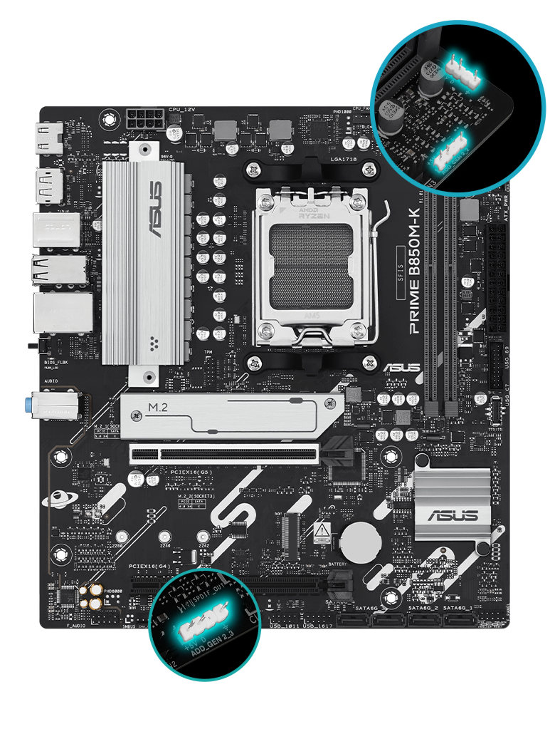 PRIME B850M-K Aura Sync