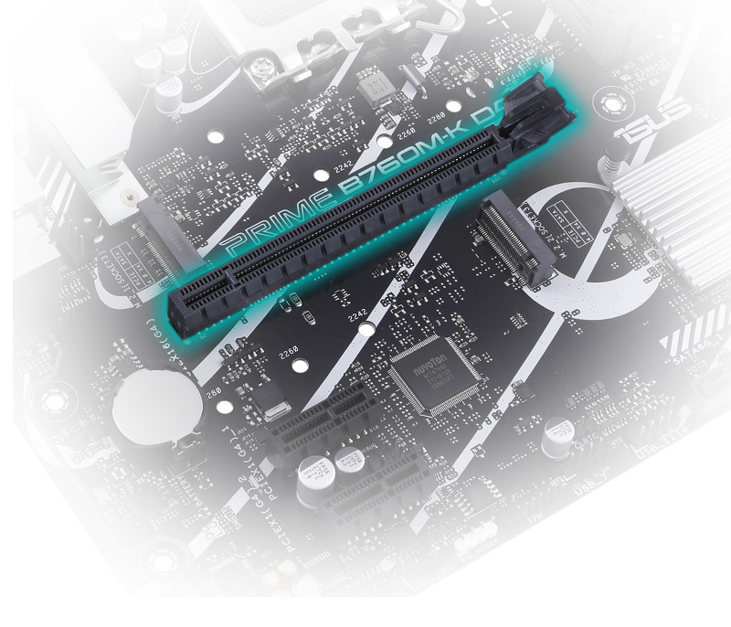 PRIME B760M-K D4 PCIe ve M.2