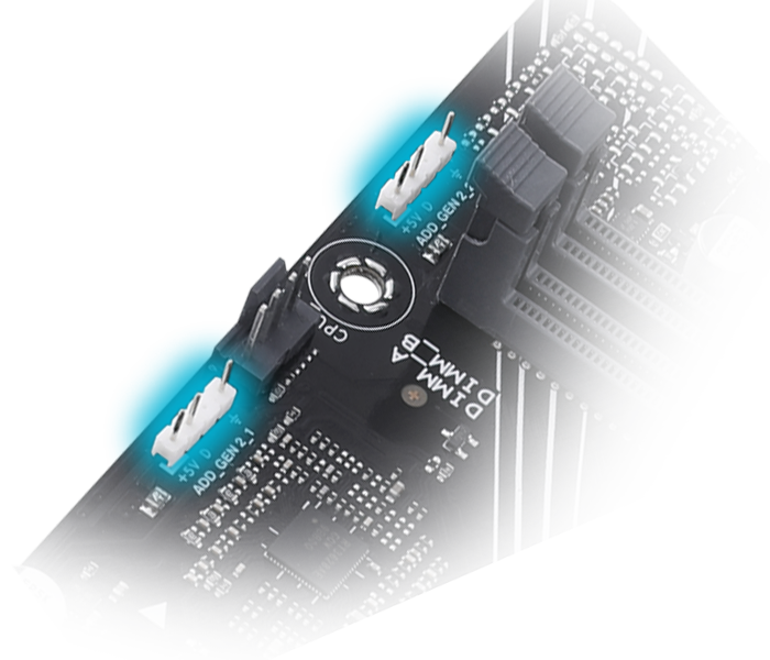 PRIME B760M-K D4 RGB başlıkları
