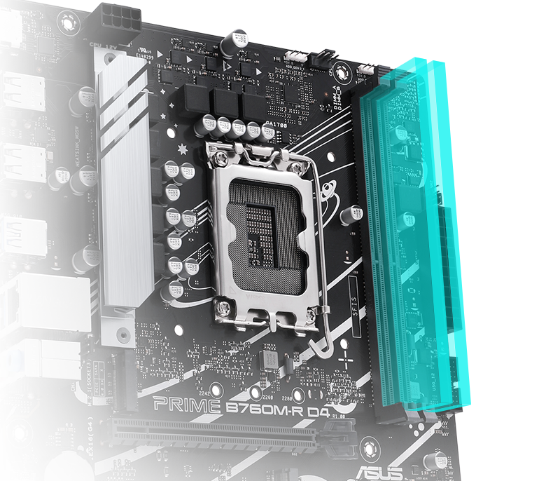 PRIME B760M-R D4 DDR4 bellek