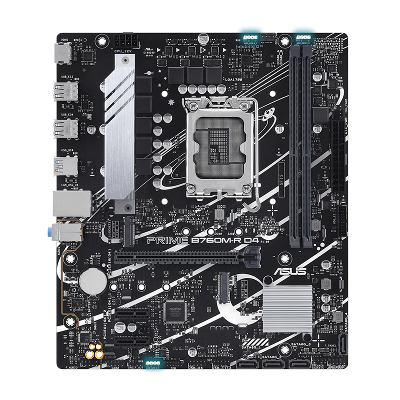 PRIME B760M-R D4 Aura Sync
