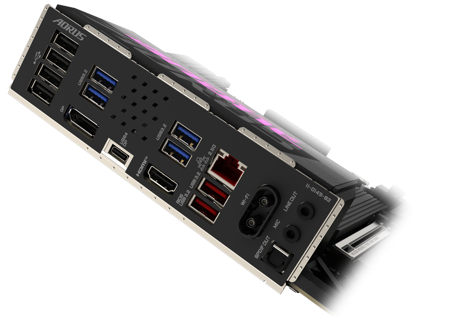 B860M AORUS ELITE WIFI6E USB4 I/O