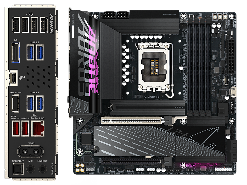 B860M AORUS ELITE WIFI6E bağlantı