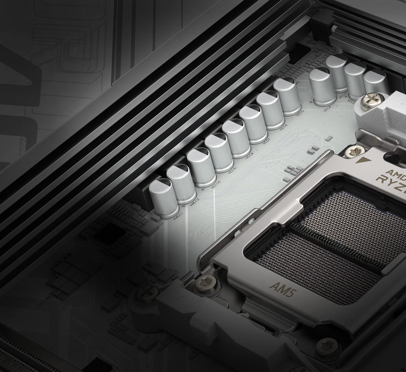B850M AORUS ELITE WIFI6E ICE Fins-Array