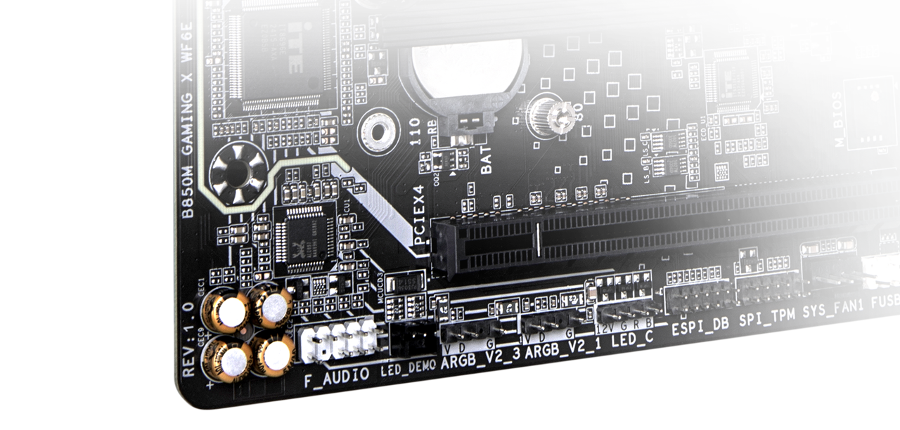 B850M GAMING X WIFI6E ses