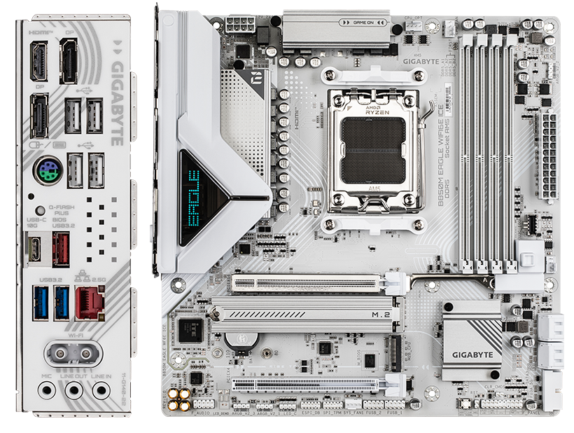 B850M EAGLE WIFI6E ICE bağlantı
