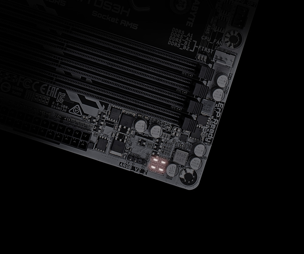 B840M DS3H Debug LED