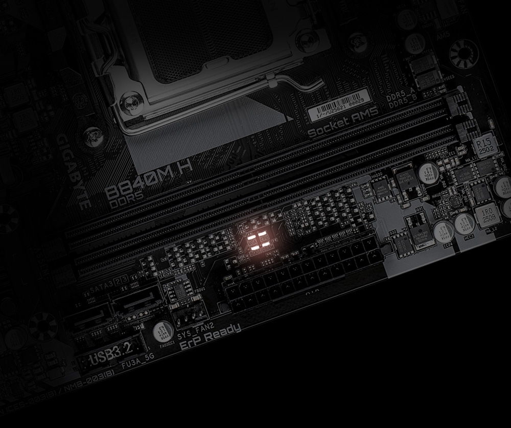 B840M H Debug LED