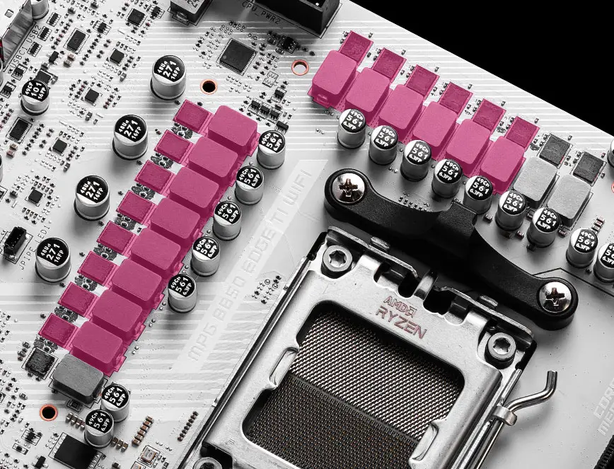 MPG B850 EDGE TI WIFI VRM güç tasarımı