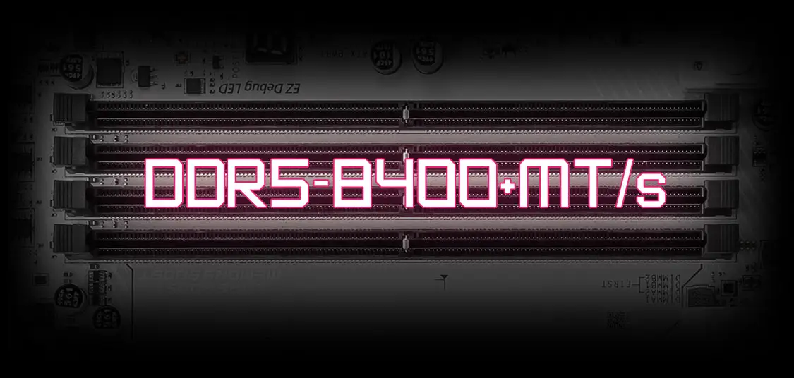 MPG B850 EDGE TI WIFI DDR5 8400 Memory Boost