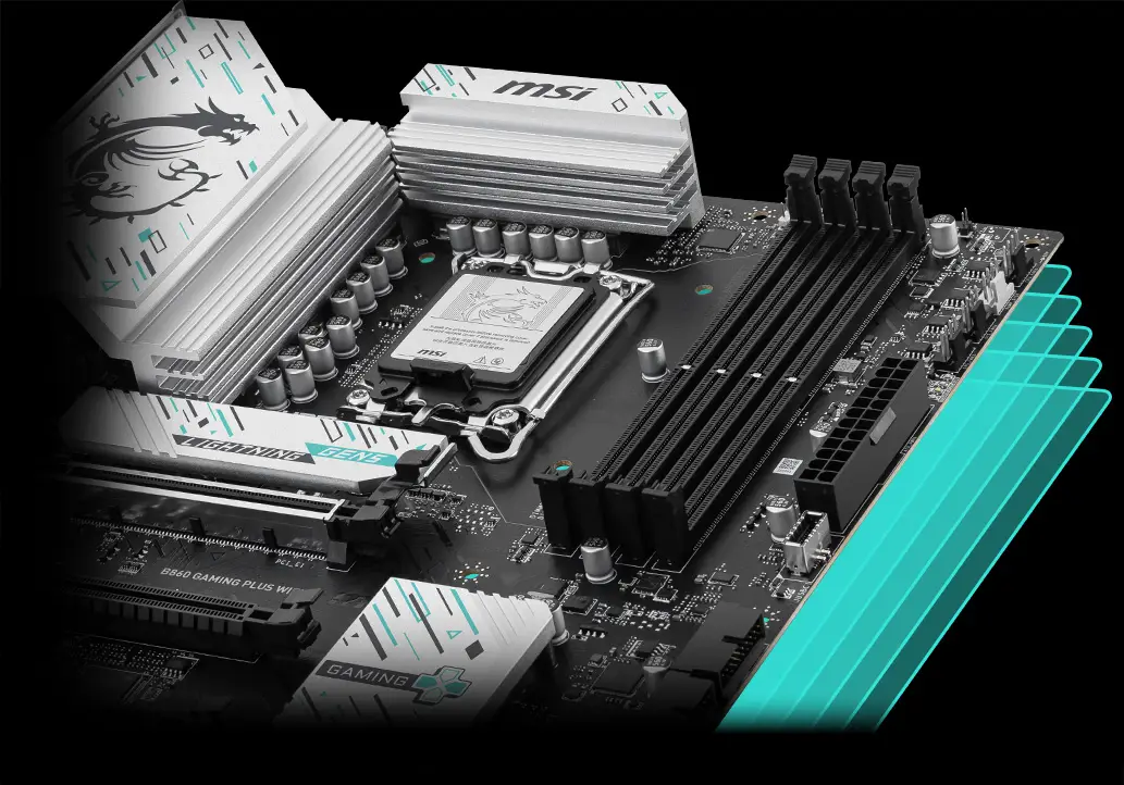 B860 GAMING PLUS WIFI 6 katmanlı PCB ve VRM