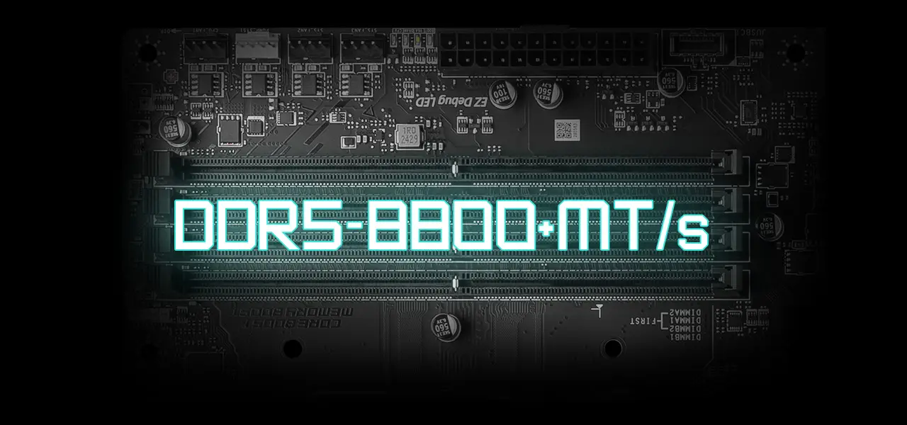 B860 GAMING PLUS WIFI DDR5 8800 Memory Boost