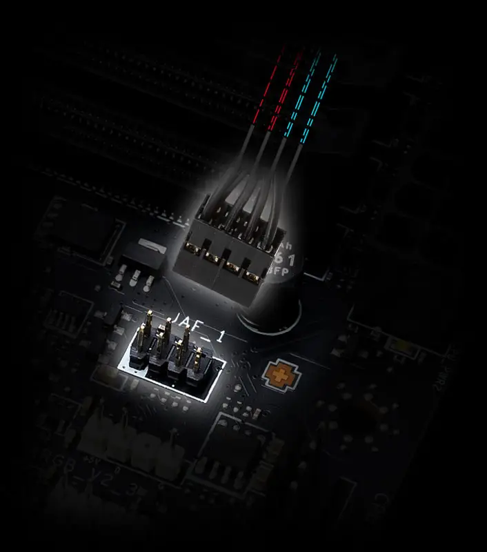 B860 GAMING PLUS WIFI JAF ARGB fan header