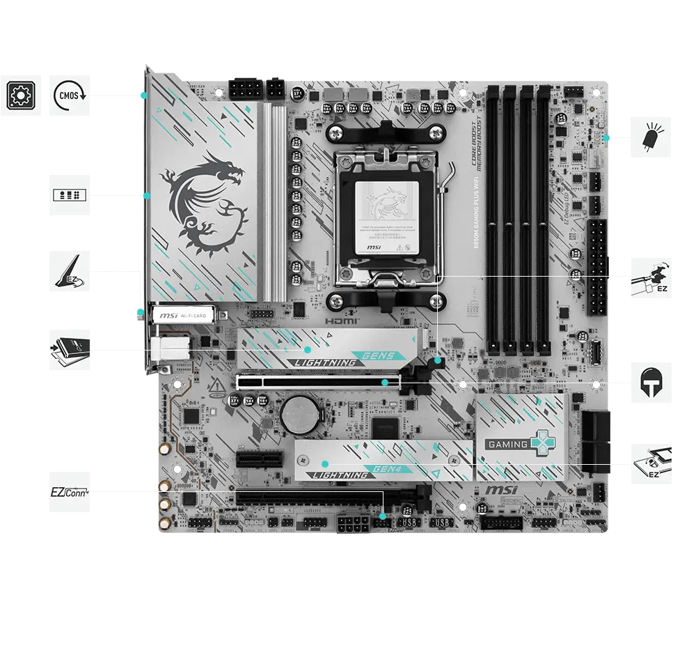 B850M GAMING PLUS WIFI EZ montaj ve soğutma