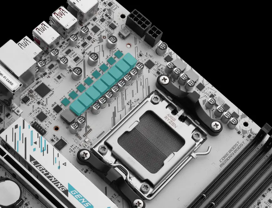B850M GAMING PLUS WIFI 8+2+1 VRM güç tasarımı