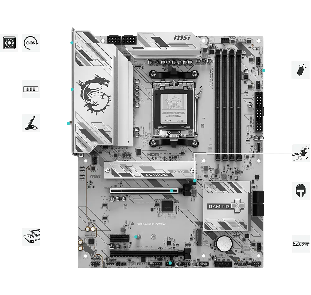 B850 GAMING PLUS WIFI6E EZ montaj ve soğutma