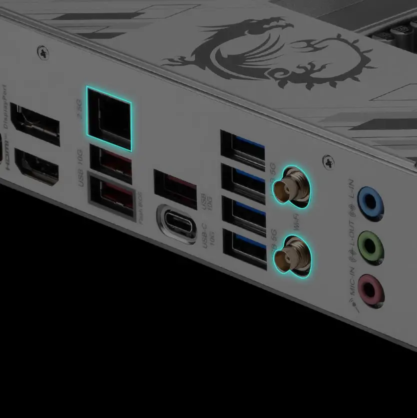 B850 GAMING PLUS WIFI6E 2.5G LAN ve Wi-Fi 6E