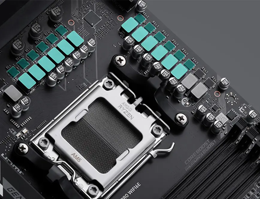 B850 GAMING PRO WIFI6E 12+2+1 VRM güç tasarımı