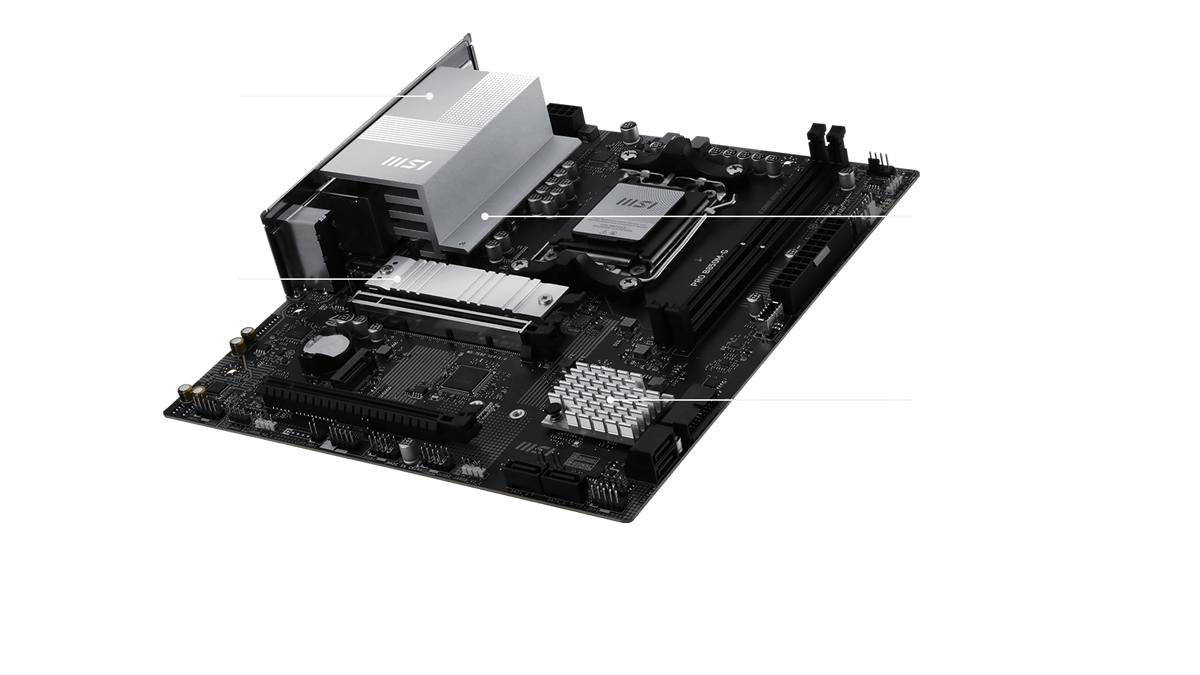 PRO B850M-G VRM ve M.2 soğutma