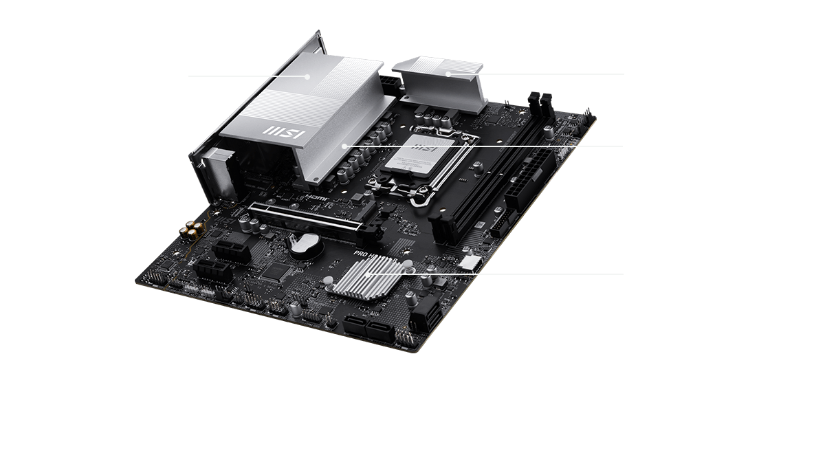 PRO H810M-B VRM ve chipset soğutma