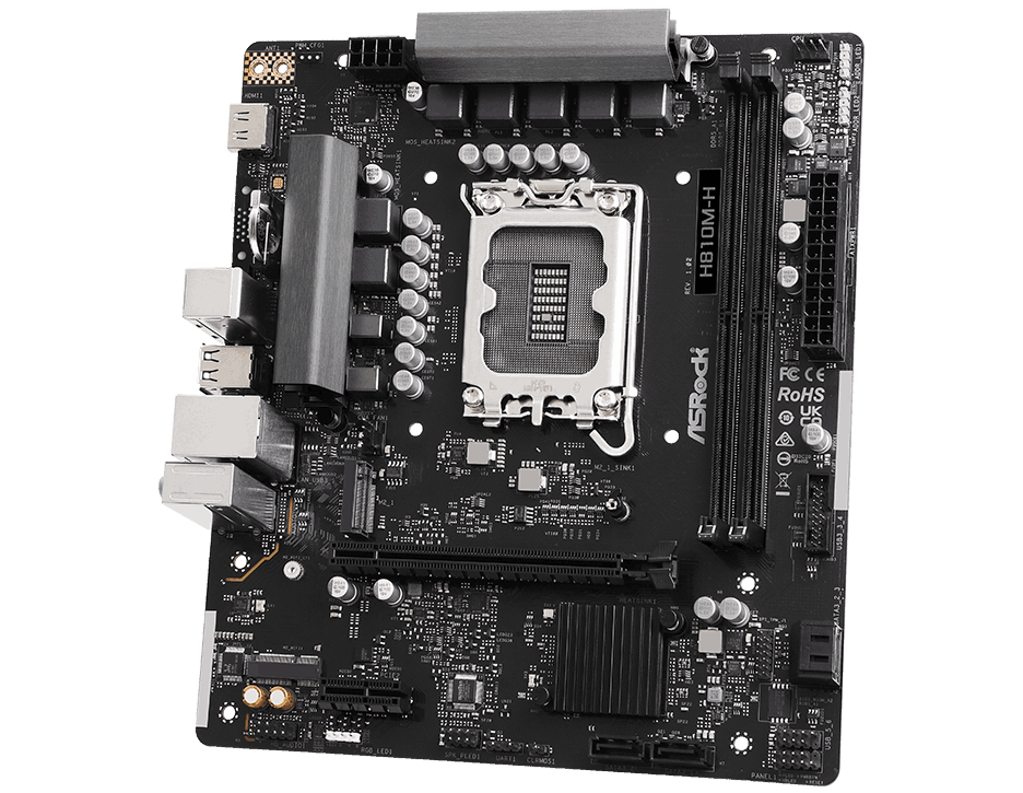 ASRock H810M-H kompakt mATX görünüm