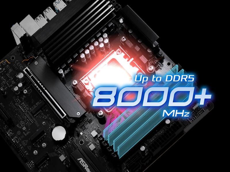 B850M Pro-A DDR5 8000+ bellek desteği