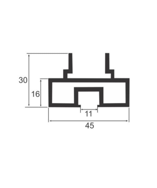 16x45 Top / Bottom Profile – GGP-100