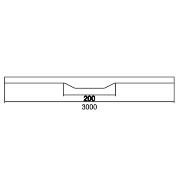 200mm Centre Handle – GL-WB-C91