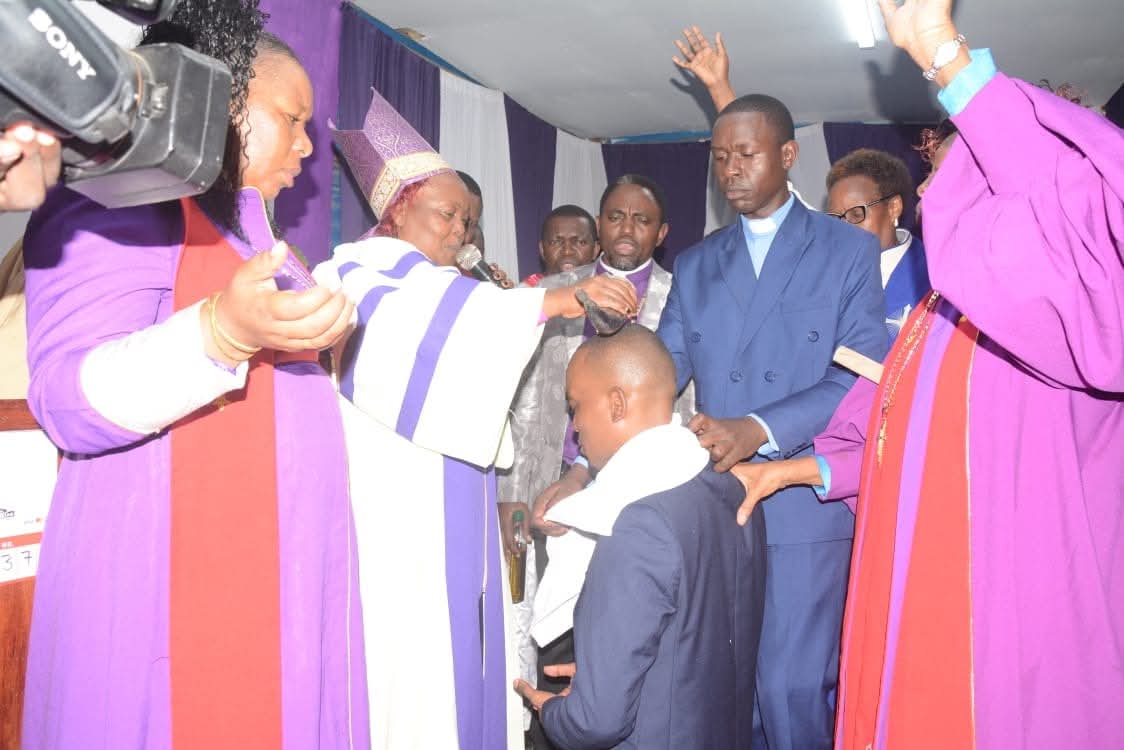 Cerebrating ordination of of pst Brian Chege at pmc