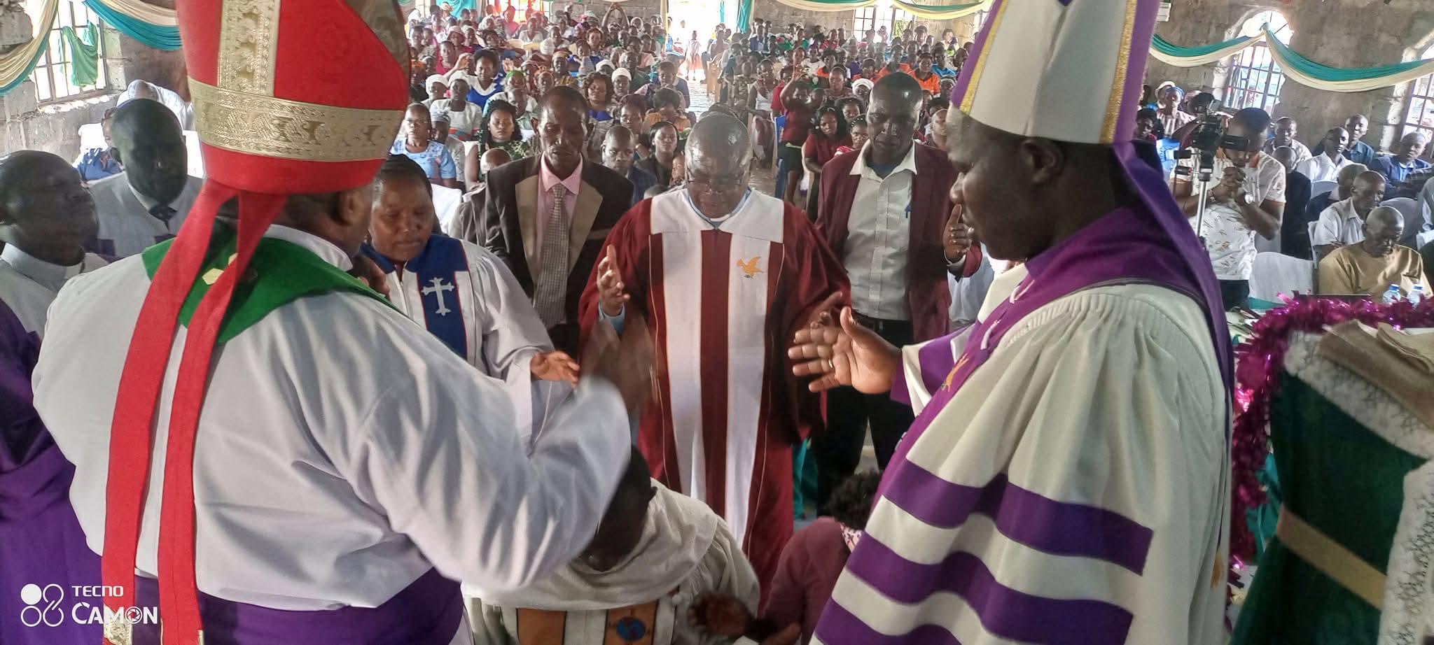 Bsp muli &Emaw Board members Consecrating Apostle isaac at Emaw kwamatungu, Makueni county
