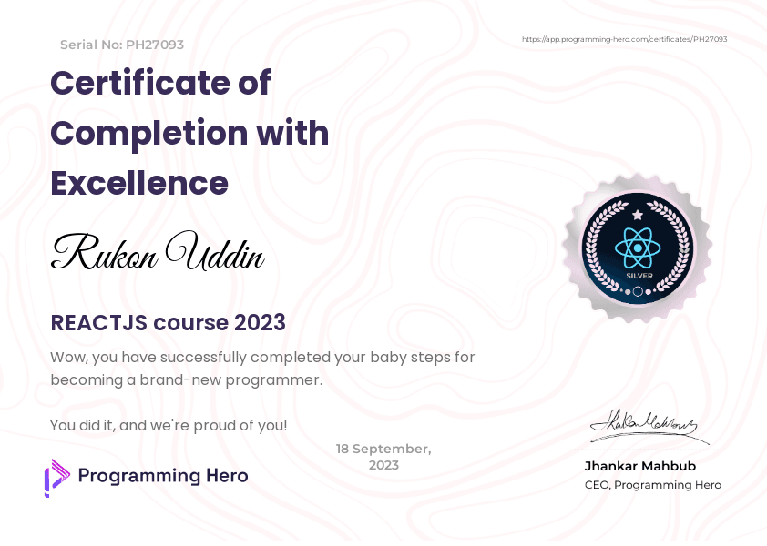 React Certifications
