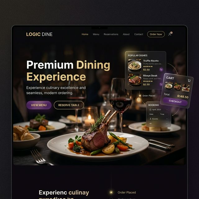 Logic Dine Hero & Ordering Portal