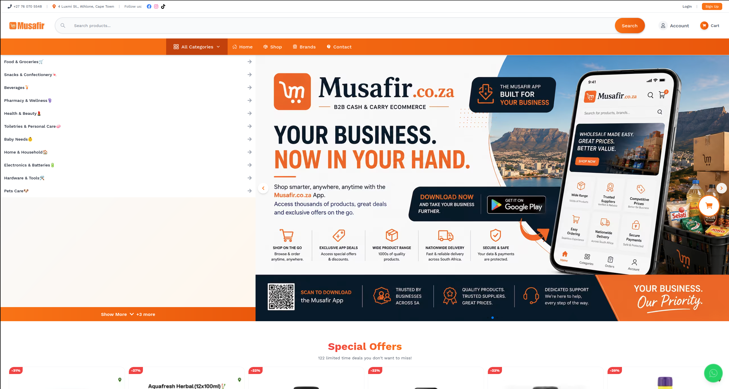 Musafir - Online wholesalers Screenshot #1