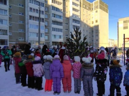 В Каменске-Уральском управляющая компания привела во дворы Деда Мороза