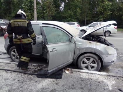 В Щелкуне сгорел автомобиль