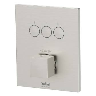 Kronenbach Smart Push Thermostat Unterputz für 3 Verbraucher, eckige Ausführung