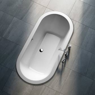 Kronenbach Tube Oval Duo-Badewanne 180 x 85 cm