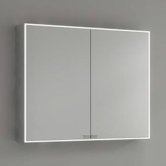 Kronenbach Cube Spiegelschrank 100 x 80 cm mit umlaufender LED-Beleuchtung