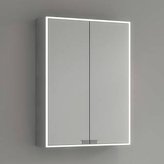 Kronenbach Cube Spiegelschrank 60 x 80 cm mit umlaufender LED-Beleuchtung