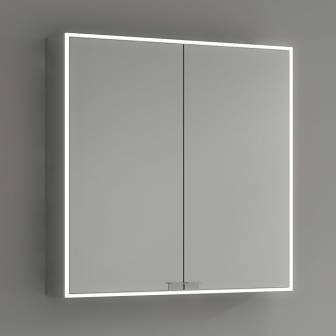 Kronenbach Cube Spiegelschrank 80 x 80 cm mit umlaufender LED-Beleuchtung