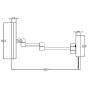 Kronenbach Kosmetikspiegel Wandmodell rund LED 5-fach - NML